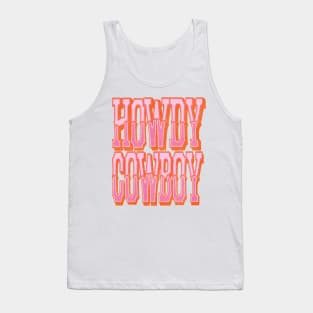 Vintage Howdy Cowboy Country Cowgirl Tank Top